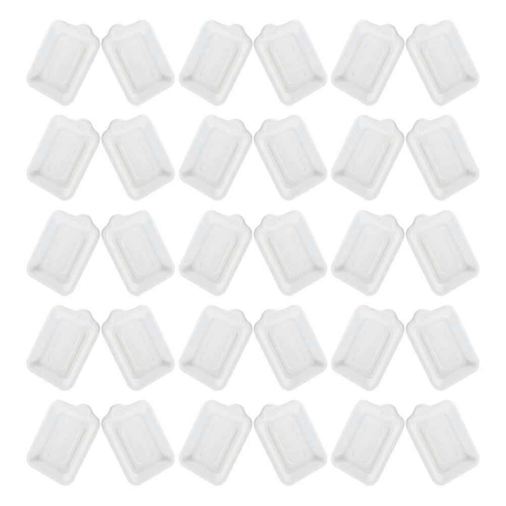 Sugarcane Pulp for Serving 300Pcs White Bbq Paper