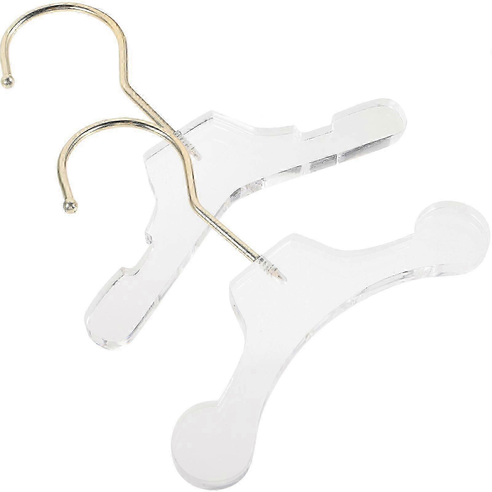 Acrylic Dog Clothes Hangers (10-Pack)
