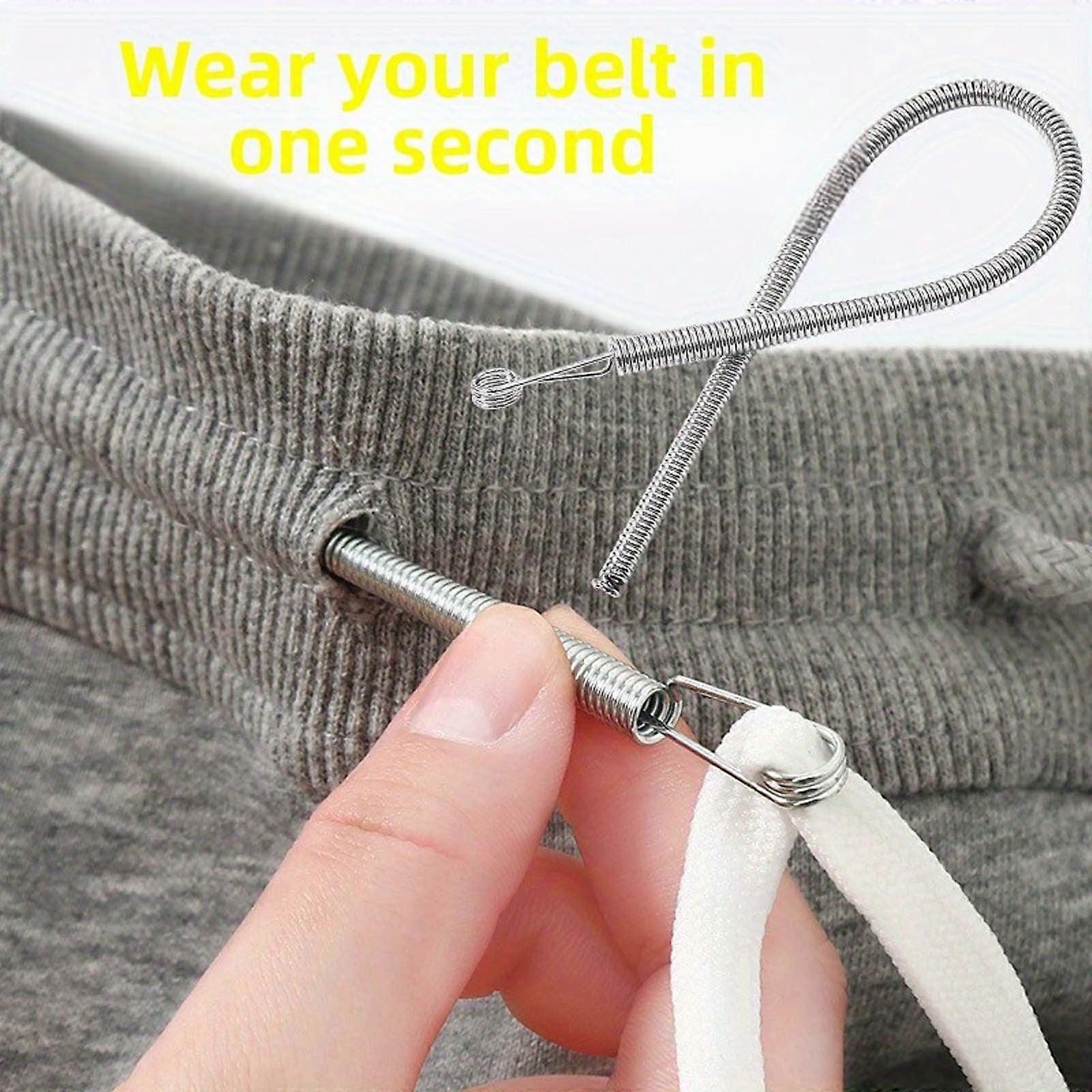 10pcs Sewing Loop Kit with Flexible Drawstring Threader, Compatible with Fabric Belts & Knitting