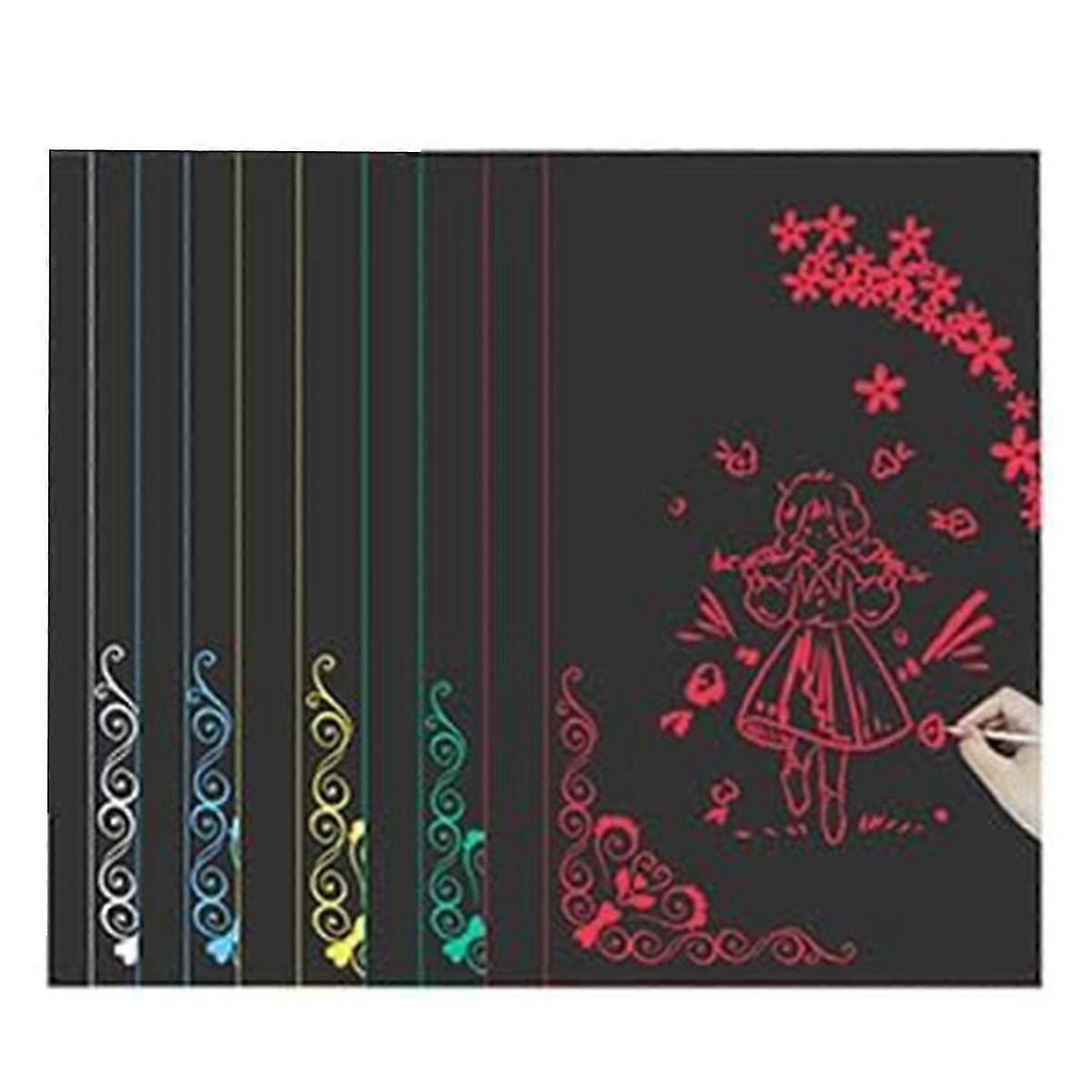 A4 Rainbow Scratch Paper, 50 Sheets for