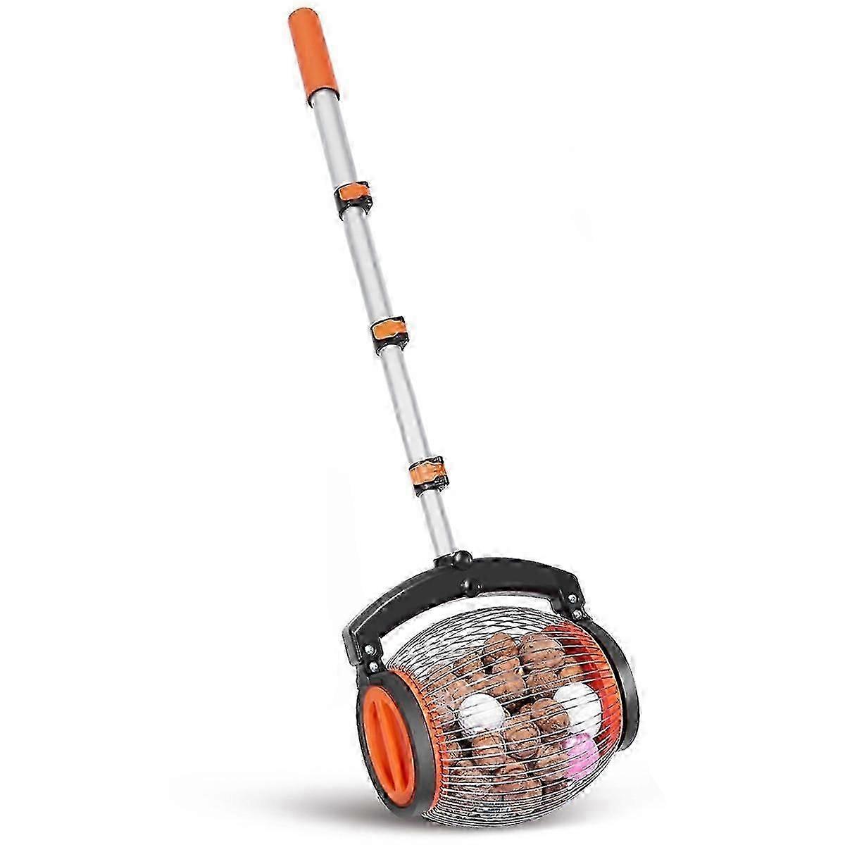 Walnuts Picker Upper Roller-nut Gatherer,multifunctional Nuts Picker Upper With Rolling Drum, Easy To Pick And Empty