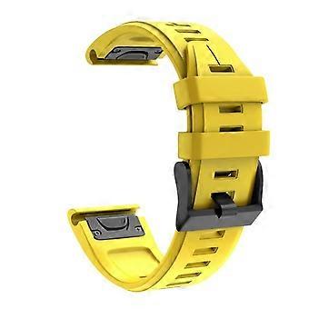 26mm Silicone Replacement Watch Band for Garmin Fenix 5X 6X Pro Plus Enduro – Durable, Quick Swap, Comfortable Wear
