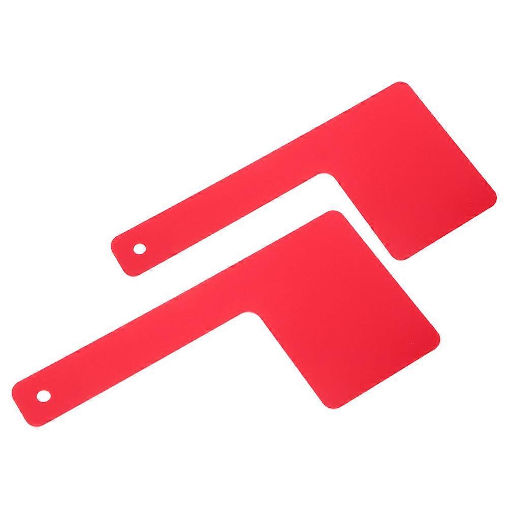 Universal Acrylic Mailbox Flag for Mailbox Replacement 2Pcs Red Outdoor Use