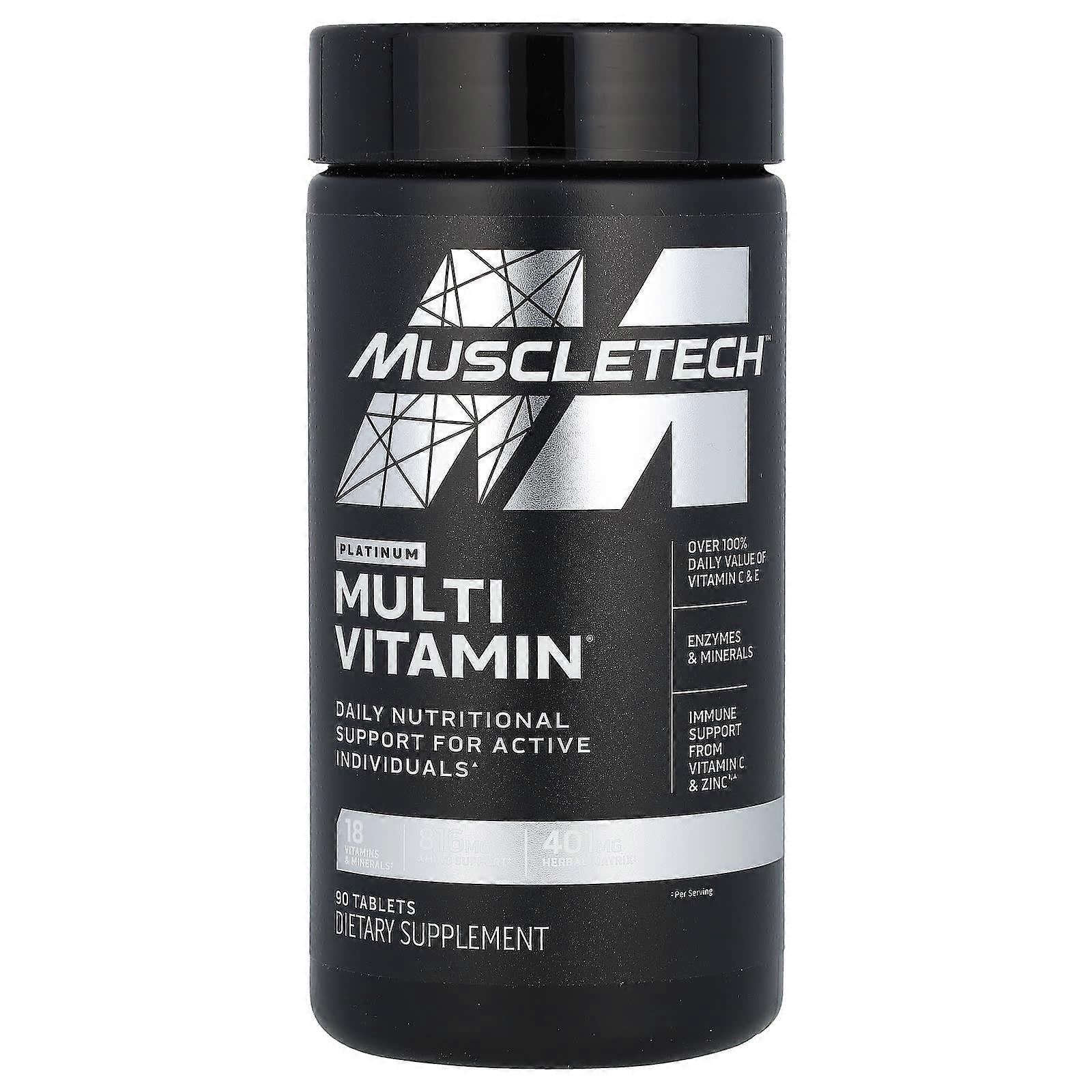 MuscleTech, Platinum Multivitamin, 90 Tabletten