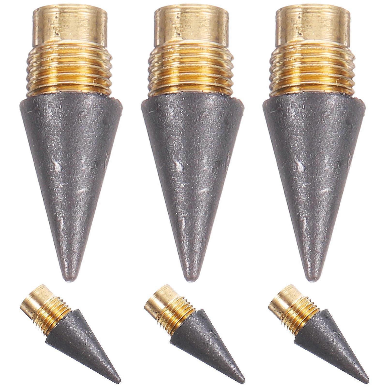 6Pcs Inkless Pencil Replacement Tip Everlasting Pencil Graphite Pen Head