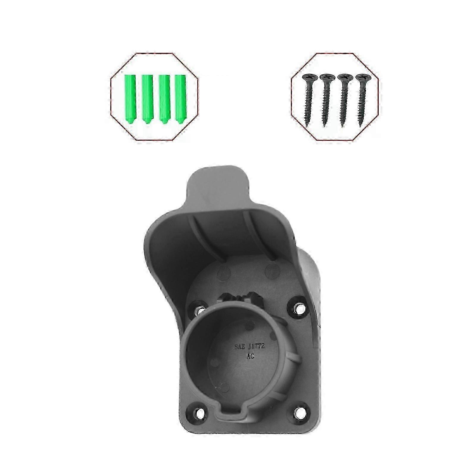 EV Charging Cable Hanger, Wall Mounted, Compatible with J1772, Multicolor, Nylon Plastic