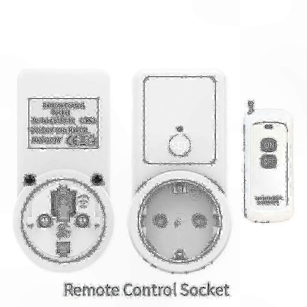 Wireless EU Smart Plug, 5-Pack Remote Control Power Outlet compatible with Home Automation