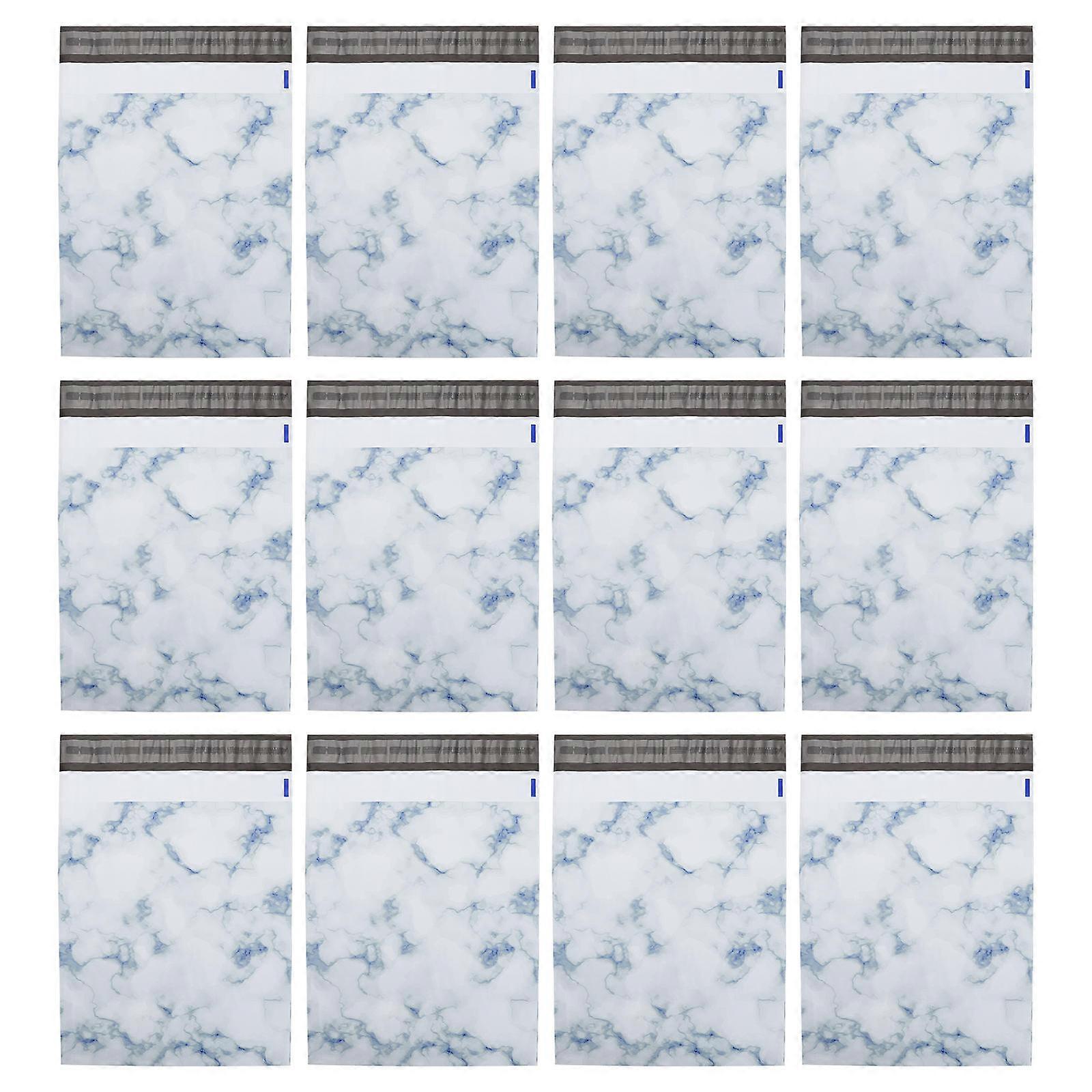 Waterproof Postal Bags Maple Leaf Pattern for Storage Use 25Pcs White Bags