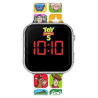 Kids Film And Cartoon Toy Story 5 Led Orange Watch TSF4001 - Stainless Steel