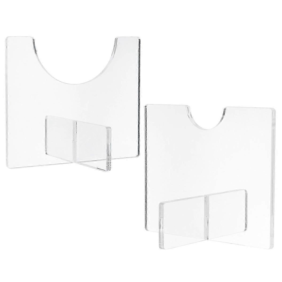 Transparent Acrylic Baseball Bat Display Holder Rack, 2Pcs