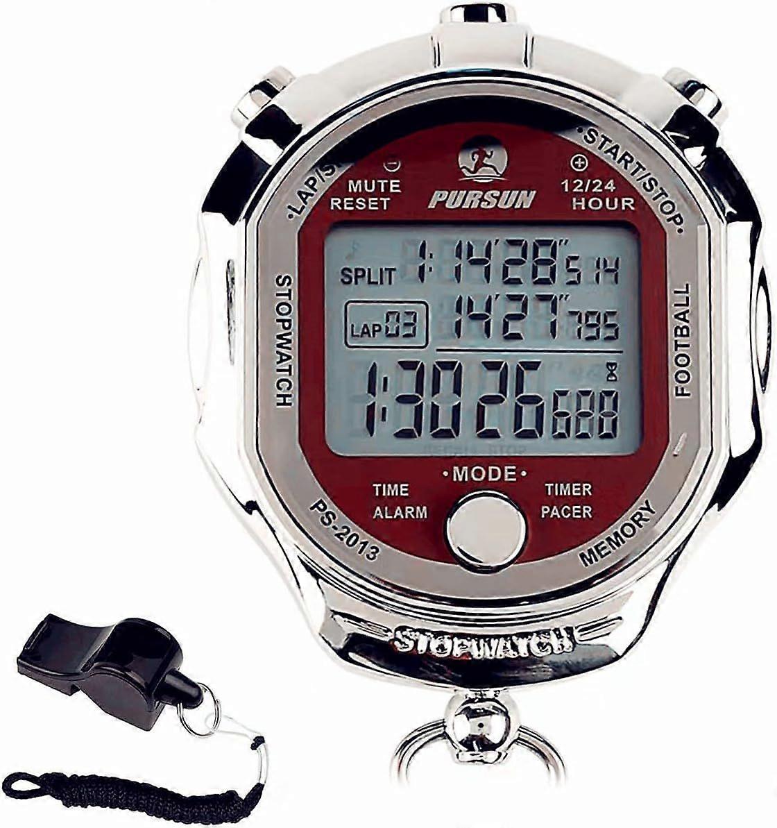 Stopwatch Timer, Digital Stop Watch with 0.01second & 0.001second Timing, Metal