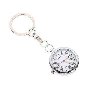 Krankenschwester-Taschenuhr mit großen Ziffern, Dekorationsartikel, 1 Stück, silberfarbenes Legierungsgehäuse