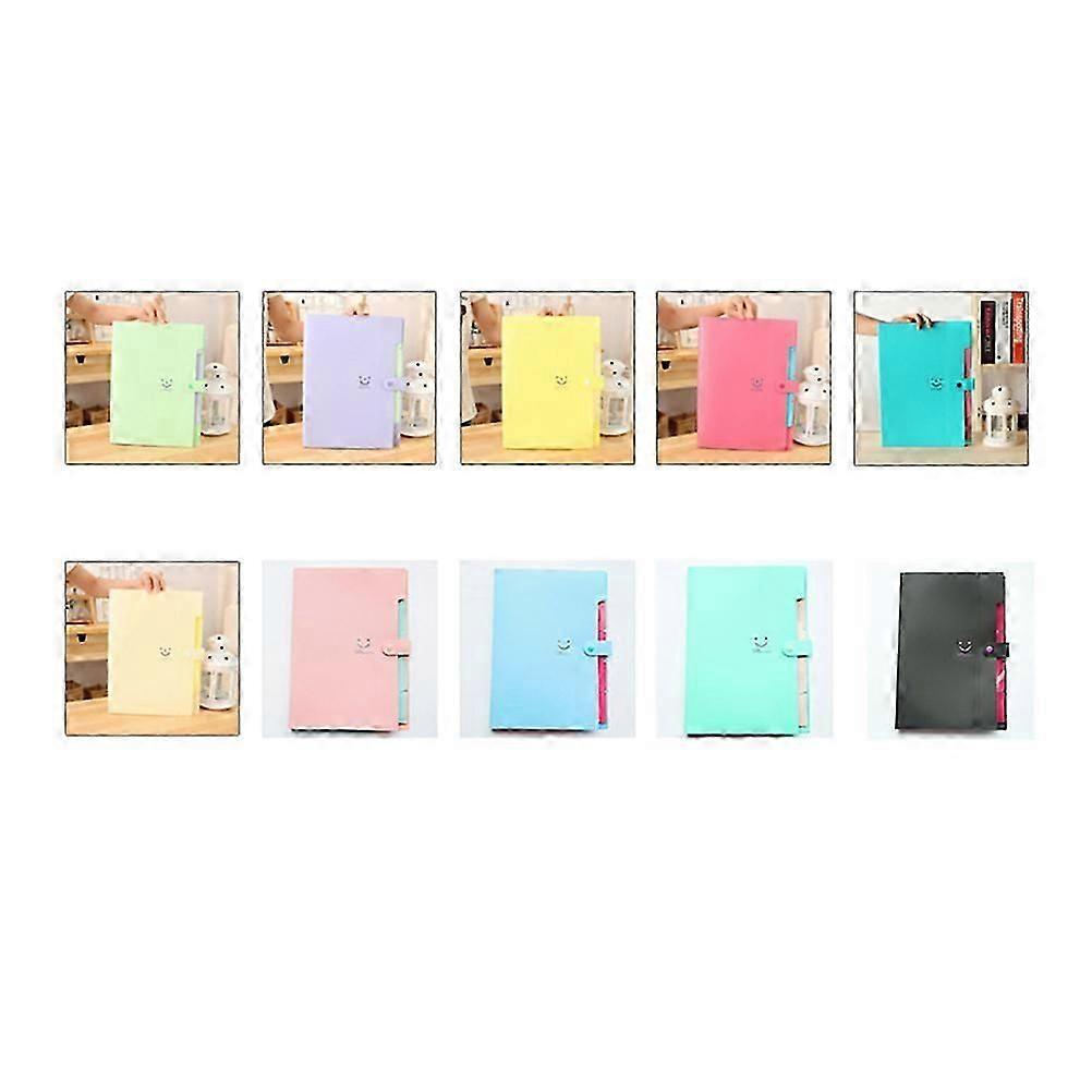 Folder File Folder with Snap Closure for Files Holding 5 Pockets Set