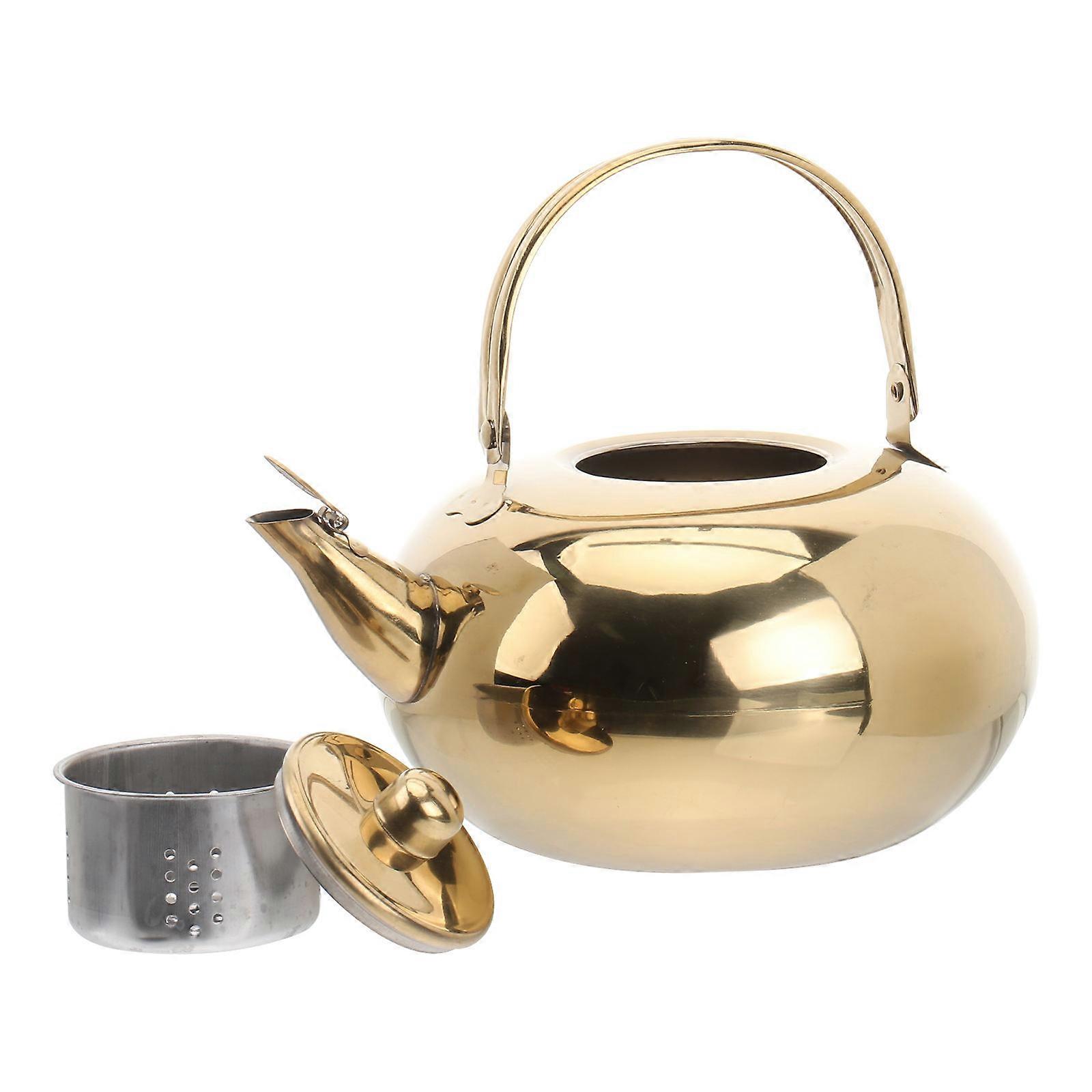 Stainless Steel Tea Kettle Practical Teapot Teakettle with Filter Screen