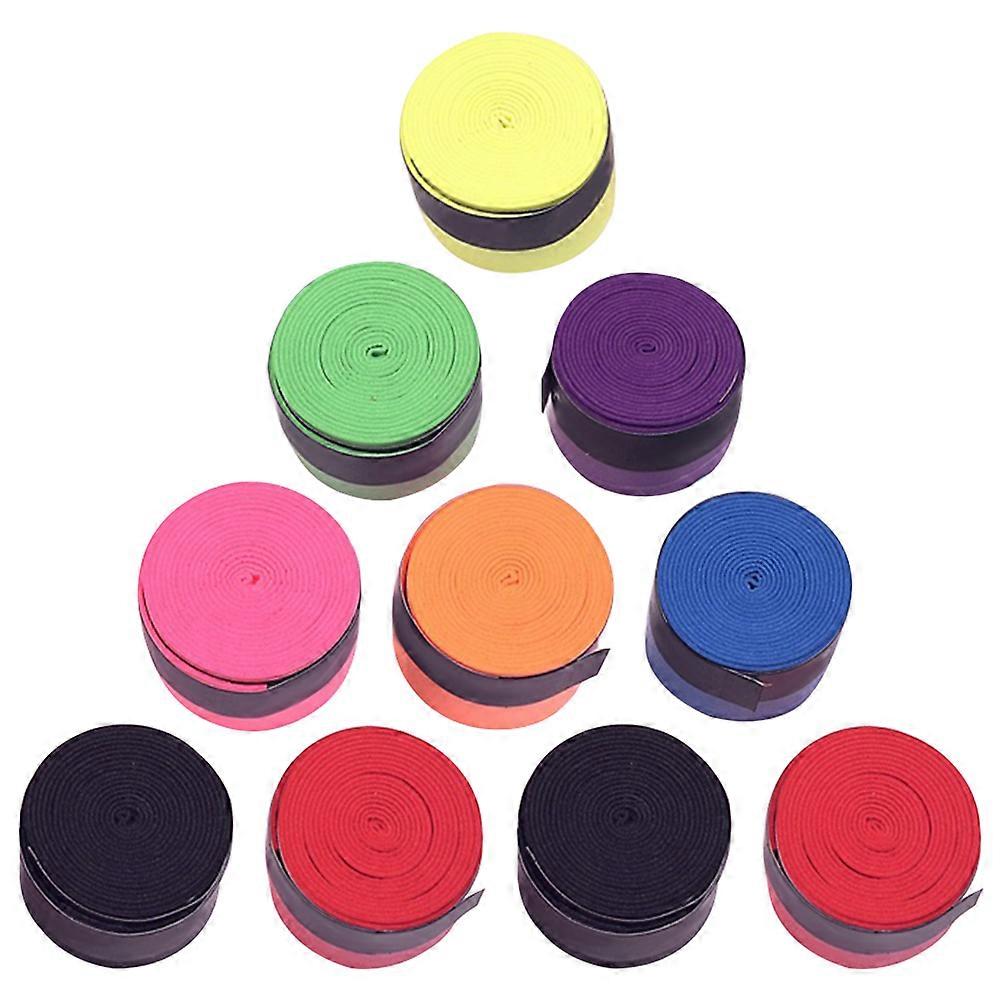 Gripteip for tennisracketbruk, 10 ruller slitesterk PU-gripteip