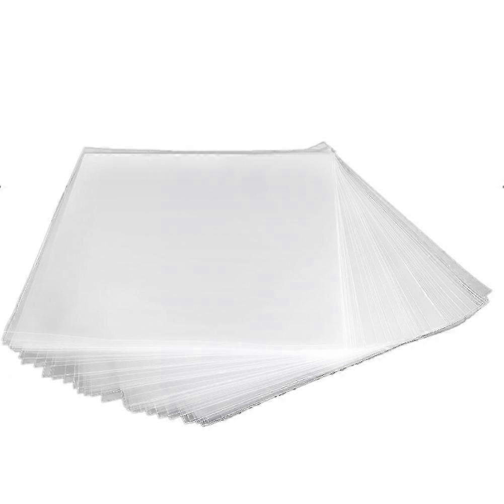 50PCS Gel Record Cover compatible withTurntable Player LP Record Flat Open