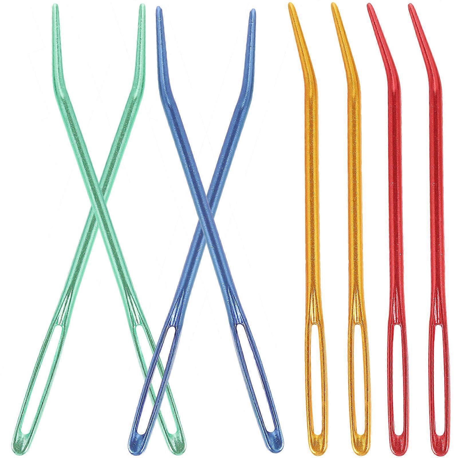8pcs Convenient Yarn Needles Multi-function Darning Needles Large-Eye Blunt Needles