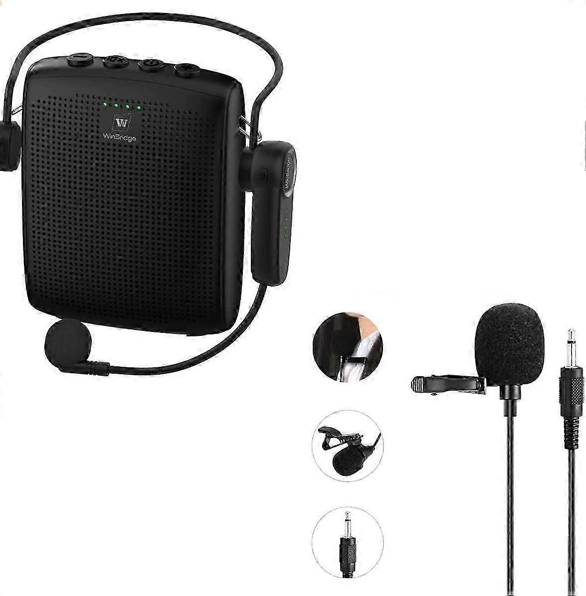 2025 Latest Model  002 Bluetooth Voice Amplifier + S6 Lapel Mic Bundle