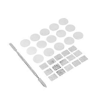 Autocollants en métal carré palette vide autocollants rond maquillage coloré palette autocollant compatible ensemble de palettes de fards à paupières