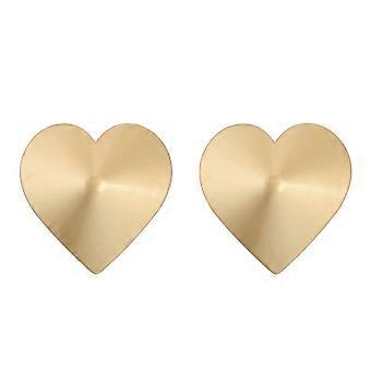 Pair Reusable Metal Self Adhesive Silicone Nipple Cover Pasties Bra Sticker Covers Pads Heart/Square Nipple Petals-Good