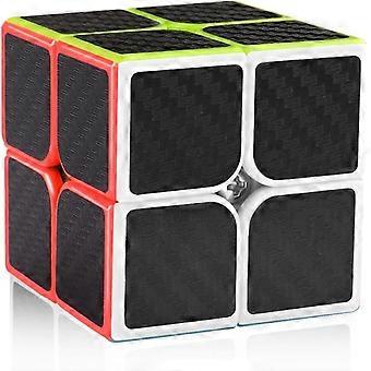 KATEA Carbon Fiber 2x2 Speed Cube 2x2x2 Magic Cube Puzzle Toys for Kids