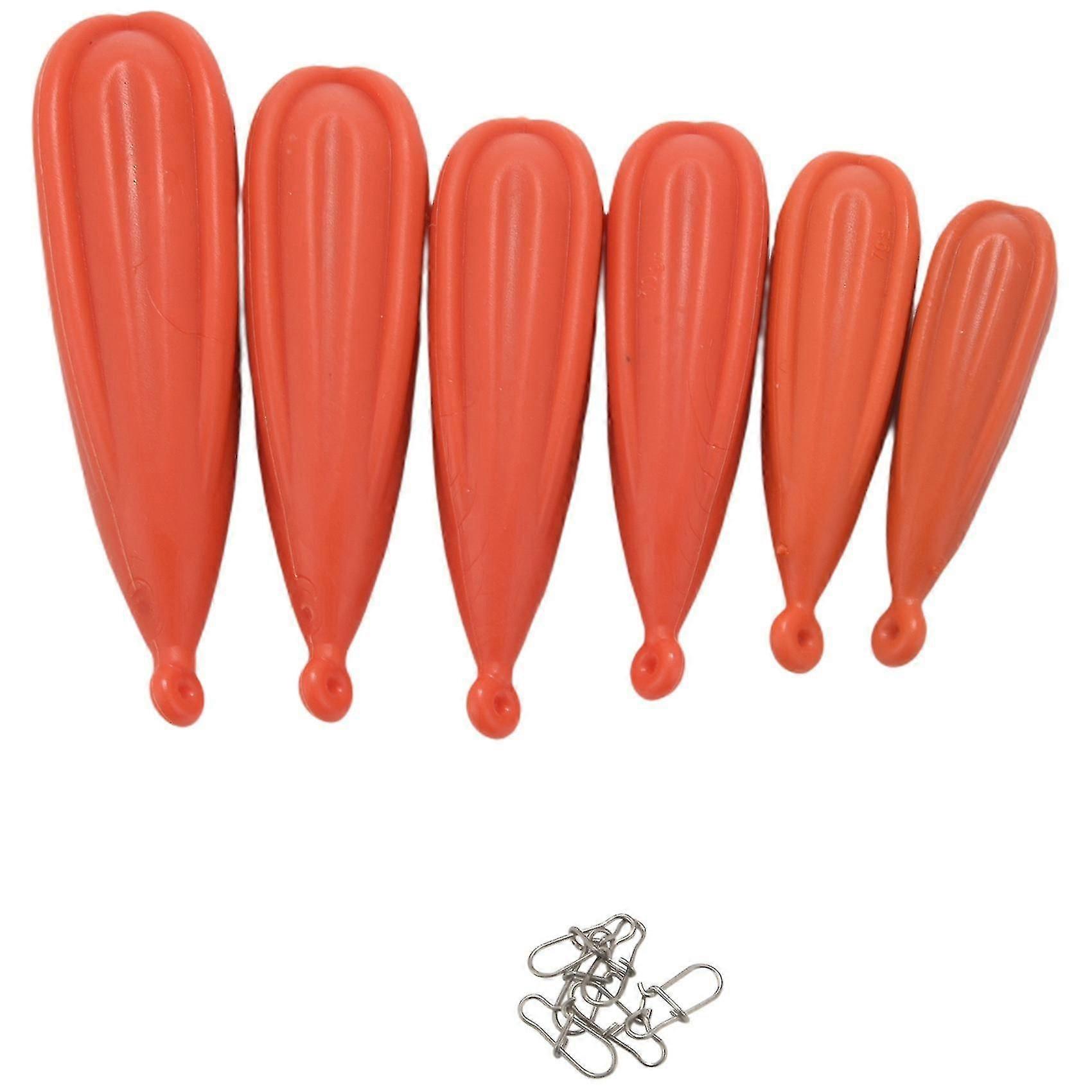 6pcs Prática de pesca plug Pvc prática de fundição plugue