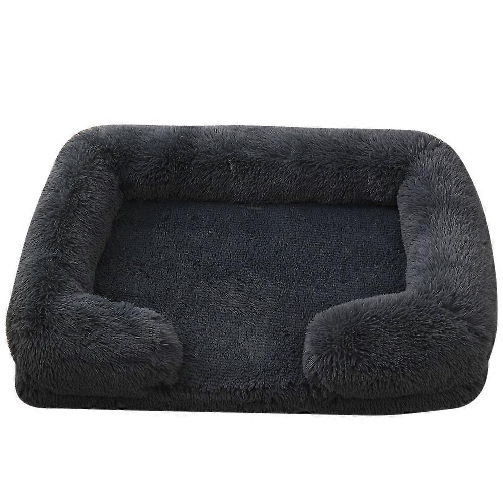Cozy Rectangular Pet Bed for Dogs and Cats  Soft and Plush