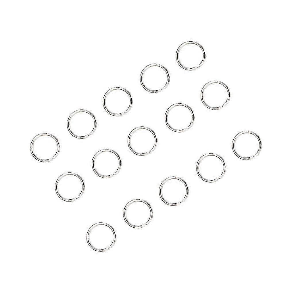 Metal Split Key Rings 200Pcs Silver for DIY Craft Projects Keychain Making