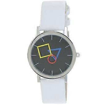 Aristo Bauhaus Unisex Watch Stainless Steel 4D86IW Leather White