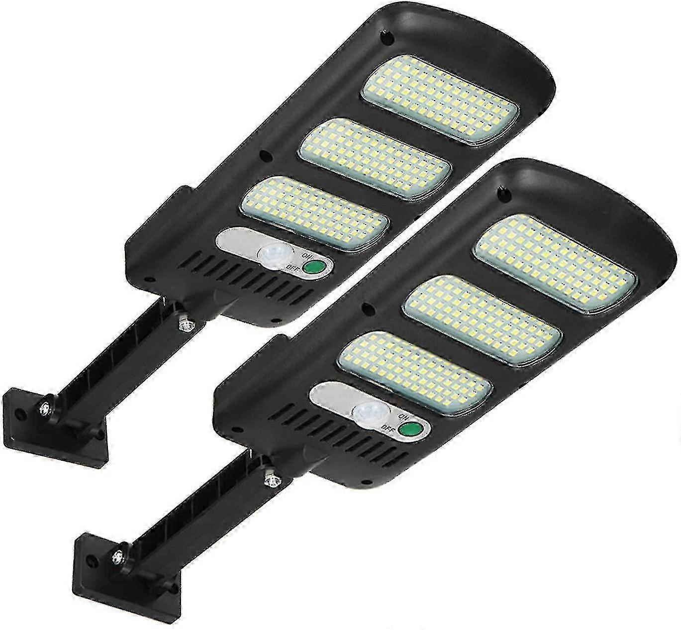 2 Pack 213 LED Outdoor Solar Lights with Waterproof 180 Adjustable Sensor