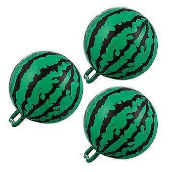 Inflatable Kid Watermelon Shaped Ball for Kids Playing 3Pcs Toy Set