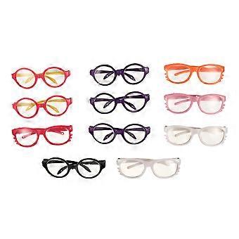 11pcs Adorable Doll Dressing Glasses Doll Glasses Toys Cosplay Party Accessories