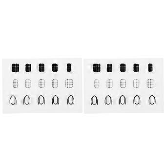 2Pcs Nagel Druck Kolorierte Silikon Pad Nagel Paste Werkzeug für Nagel Schönheit Salon