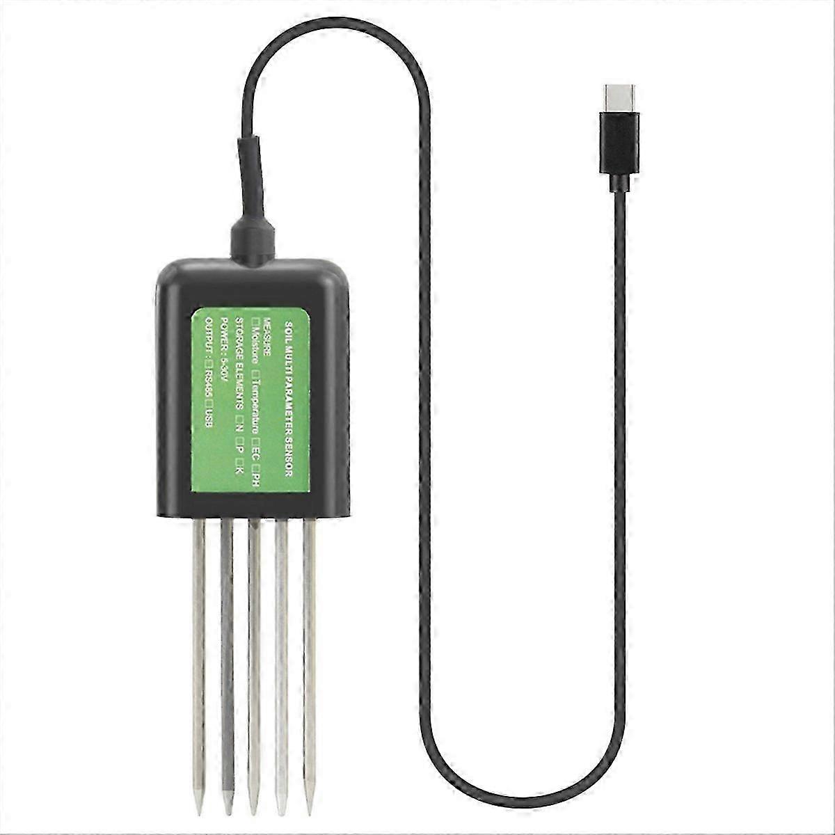 Soil PH Meter Moisture Tester Soil Analyzer compatible with Android USB Smart Garden Soil Nutrient Sensor compatible with Gr