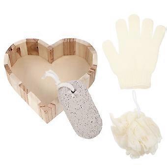 Assorted Color Body Scrubber Kit for Bathing Use 1Set Bath Tool Gift Set