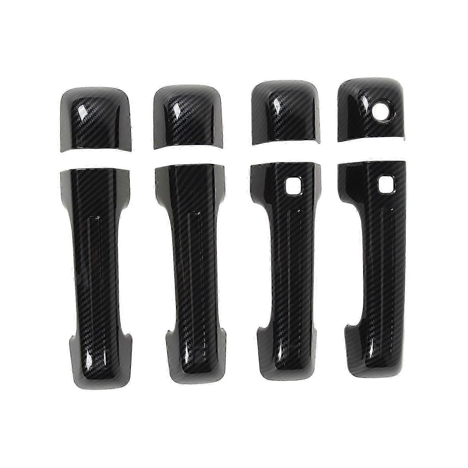 4 Sets Exterior Door Handle Covers Carbon Fiber Color Stylish Accurate Fit for 1500 2023