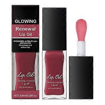 Women's Lip Oil Lasting Liquid Lippenstift Feuchtigkeitsspendend und feuchtigkeitsspendend, perfekt für Partys und Nachtclubs 7