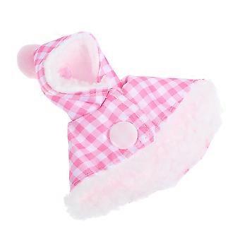 Pet Bird Cloak Plush Clothes for Parrot Outfit Pink Cape