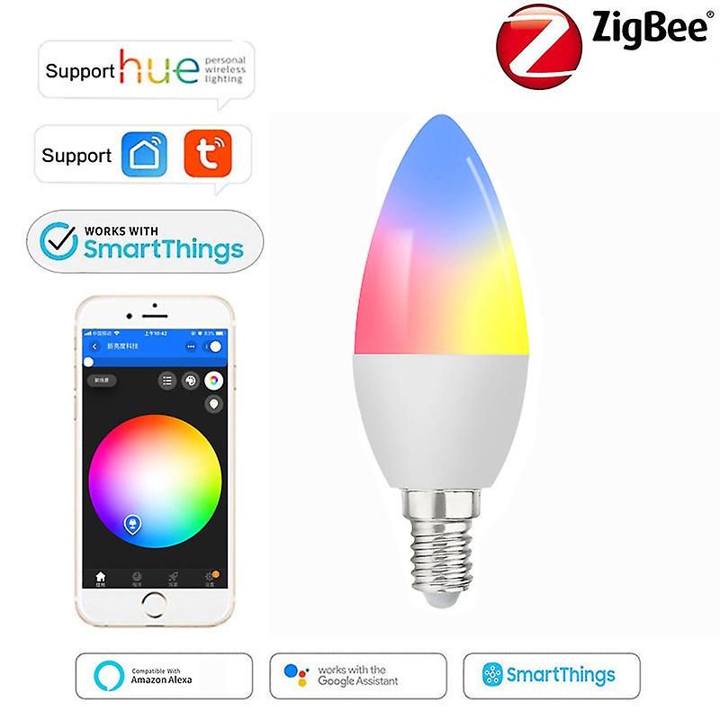 Smart Candelabra Led Bulb, E12 Wifi-bluetooth Chandelier Light Bulb, Compatible With Alexa Google Home, Tunable White 2700k-6500k & Rgb Candle Bulb, M