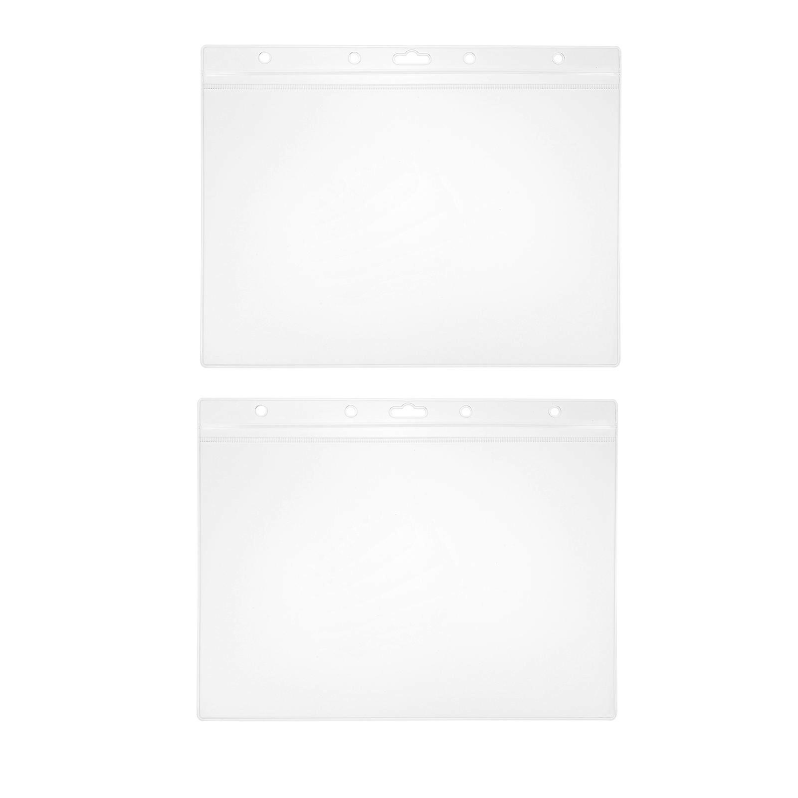 Transparent PVC Document Protective Covers for Protection Use 2Pcs