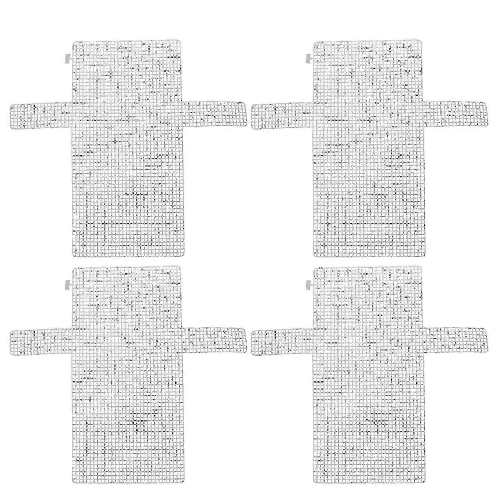 4pcs DIY Mesh Sheets Plastic Handmade Bag Woven Sheets Plastic Grid Sheets