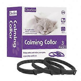 3er-Pack beruhigendes Pheromonhalsband für Katzen und Hunde, angstlösendes, entspannendes Haustierhalsband, verstellbar und langlebig