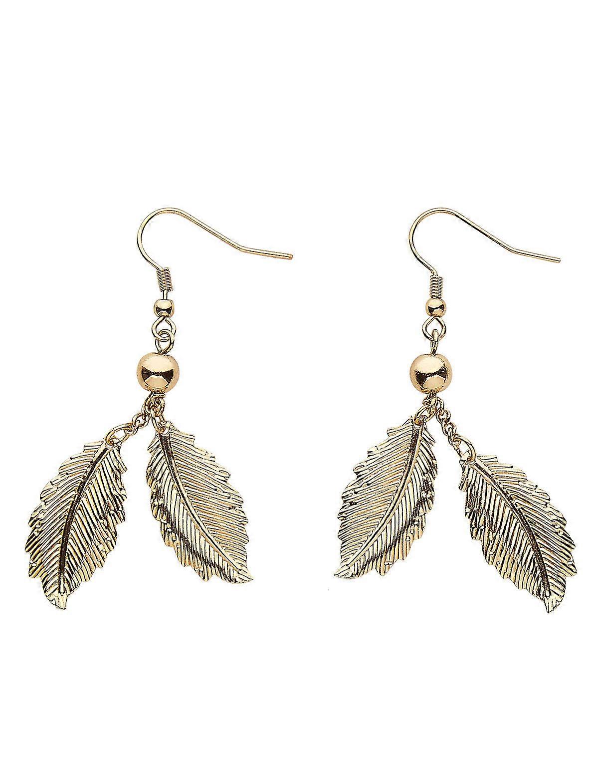 Bay leaf earrings - women