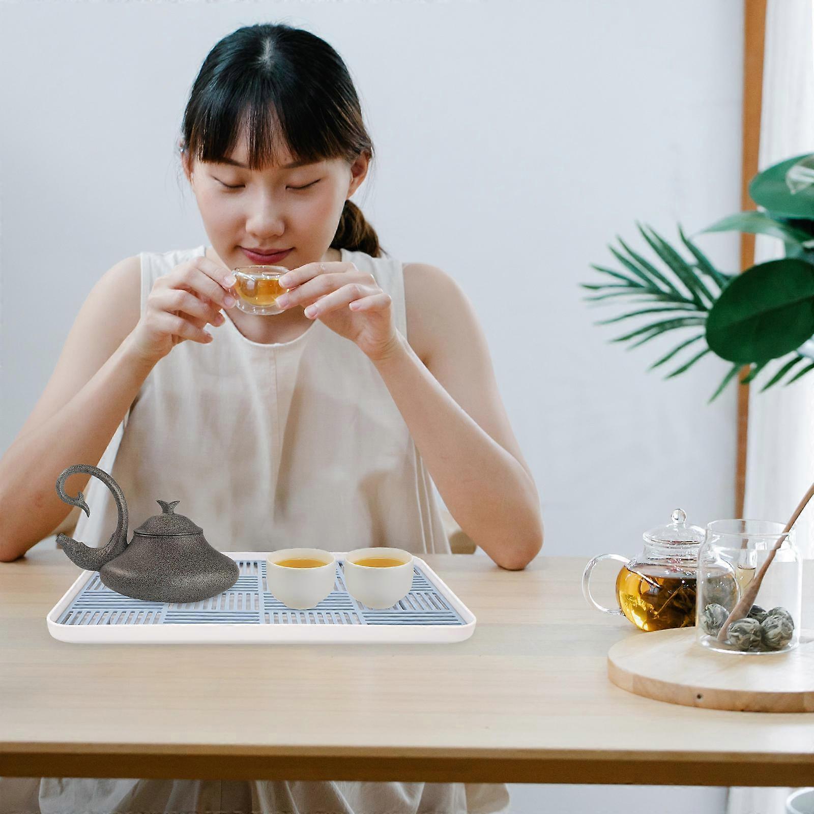 Blue Multi-Function Draining Tray for Kitchen Use 1 Piece PP Material