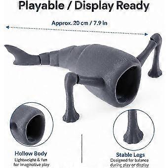 Juguete antiestrés articulado de criaturas marinas profundas: juguetes flexibles de monstruos marinos míticos impresos en 3D, decoración de escritorio de críptidos de leyenda urbana para niños, adolescentes y coleccionistas.