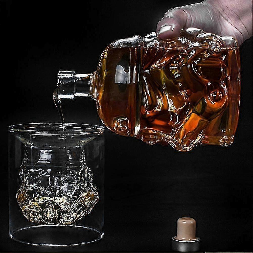 Transparent Skull Glass Wine Set