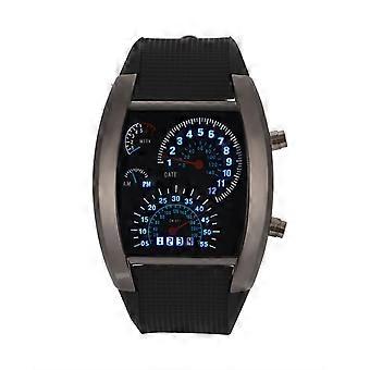 Automatic Wake-Up LED Display Racing Watch