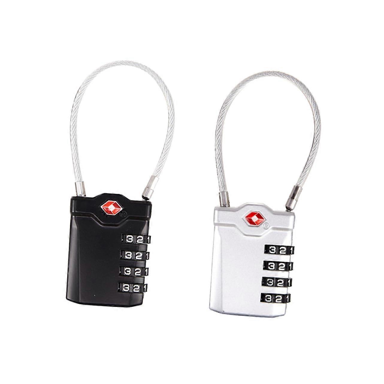 2pcs TSA Approved Luggage Combination Lock Keyless Security for Suitcase and Backpack