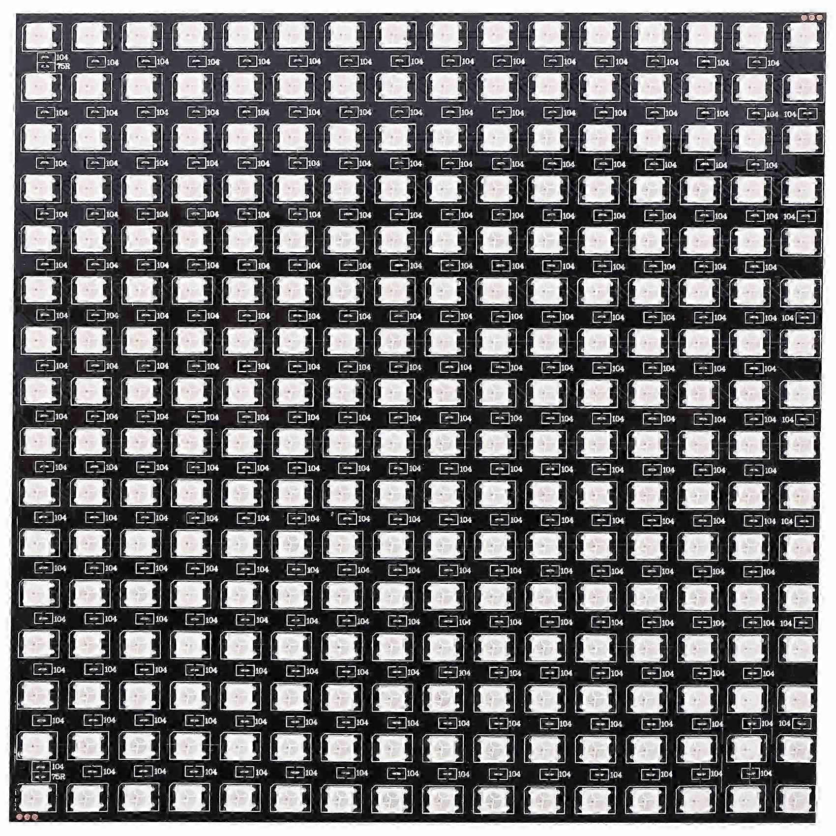 16x16 WS2812B Addressable RGB LED Panel Flexible Pixel Screen Module Light