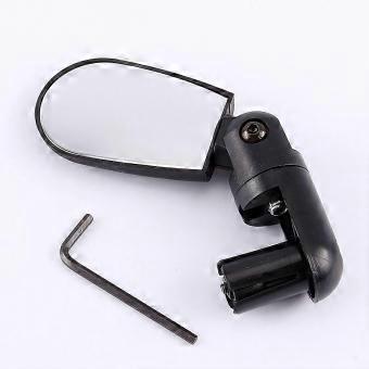 Nouveau Noir Mini Rotation Flexible Vélo Vélo Vélo Rétroviseur Guidon